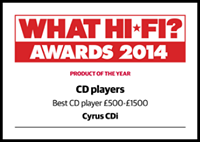 CYRUS cdi review whathifi award 2014 best cdplayer